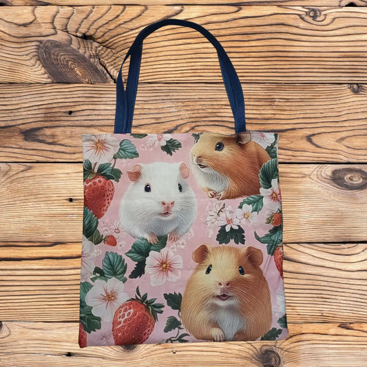 Tasche Unikat Erdbeer- Meerie Motiv beidseitig