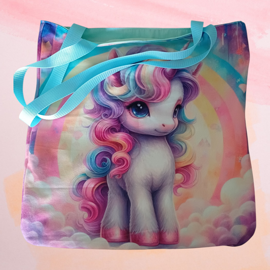 Tote bag Einhorn pastell